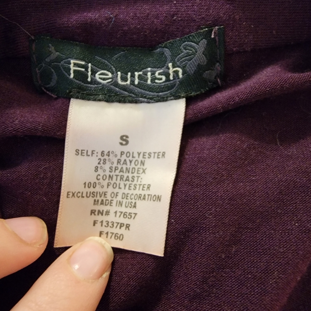 Purple Ruffle Top - Picture 2 of 3